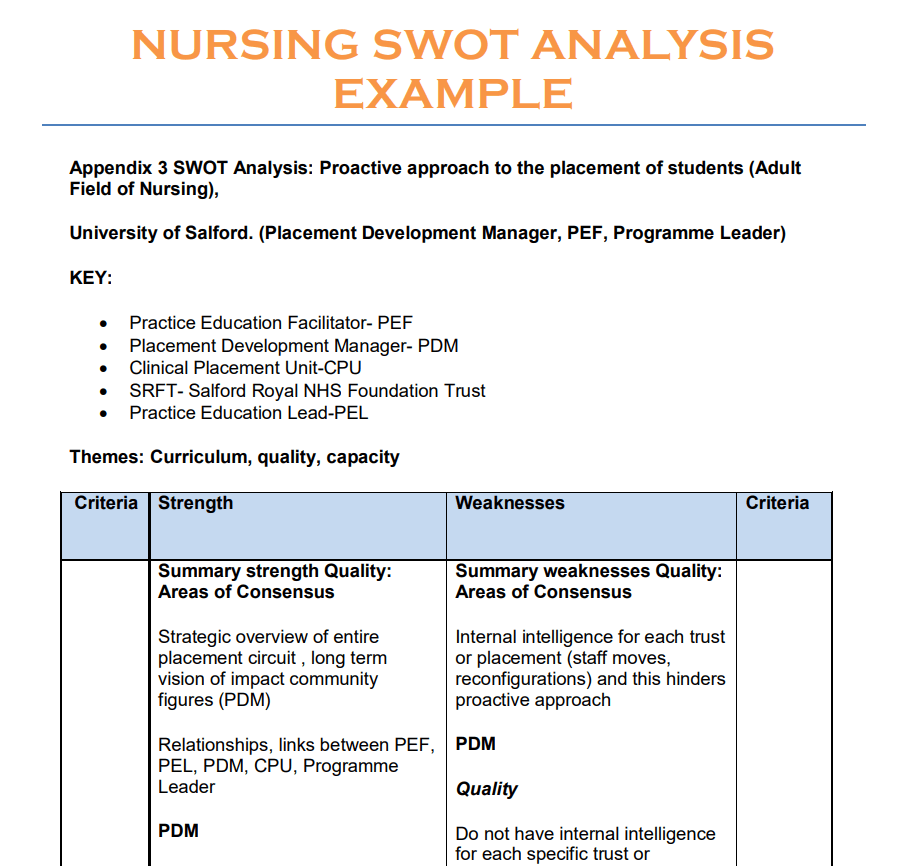 7-practical-nursing-swot-analysis-examples-in-pdf-templates-show