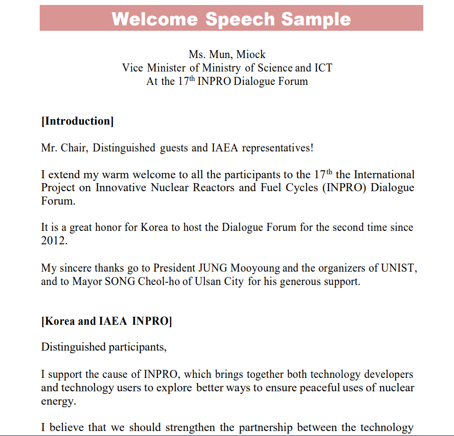 How To Write A Welcome Speech For An Event + 7 FREE Samples - Templates ...