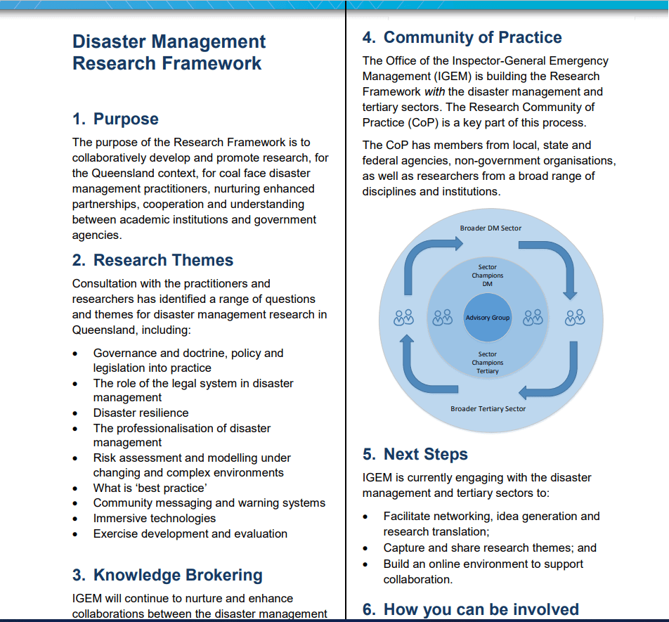 a useful framework for research