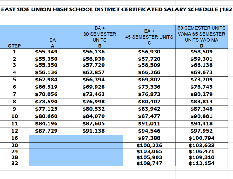 12 Professional Salary Schedule Templates EXCEL PDF 12-professional-salary-schedule-templates-excel-pdf