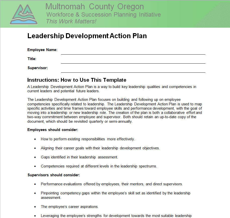 10+ BEST Leadership Development Plan Templates [PDF & WORD] - Templates ...