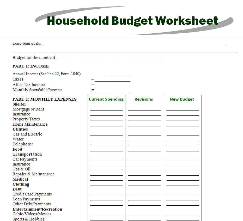 18+ Handy Household Budget Templates [Excel & Word] - Templates Show