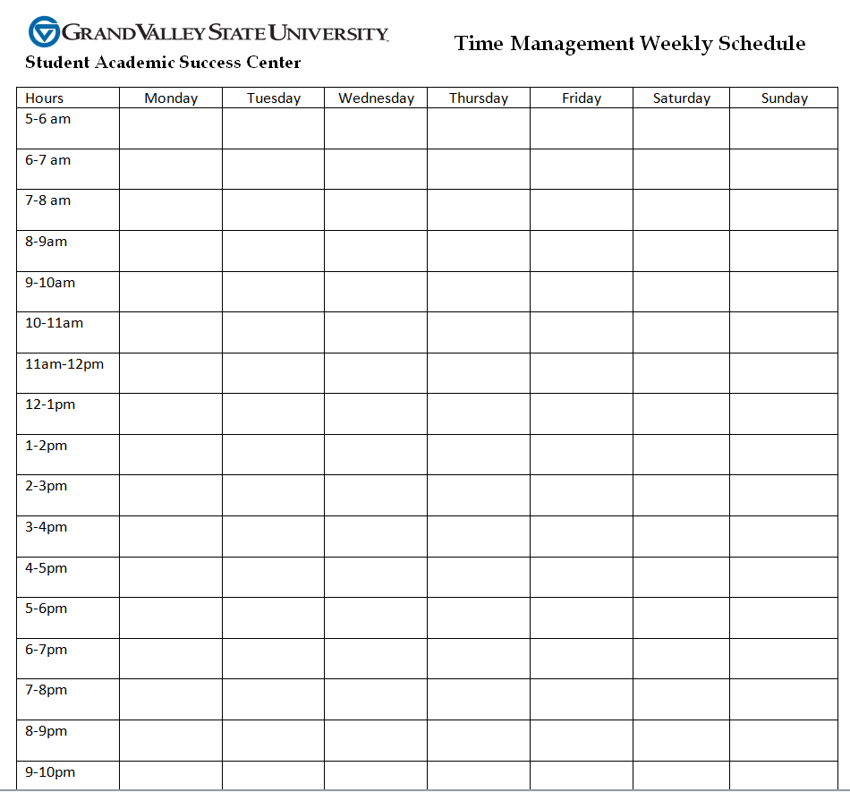 17+ Printable Weekly Schedule Templates [in WORD & EXCEL]