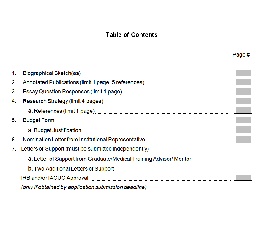 17+ Proper Table of Contents Templates (FREE Download)