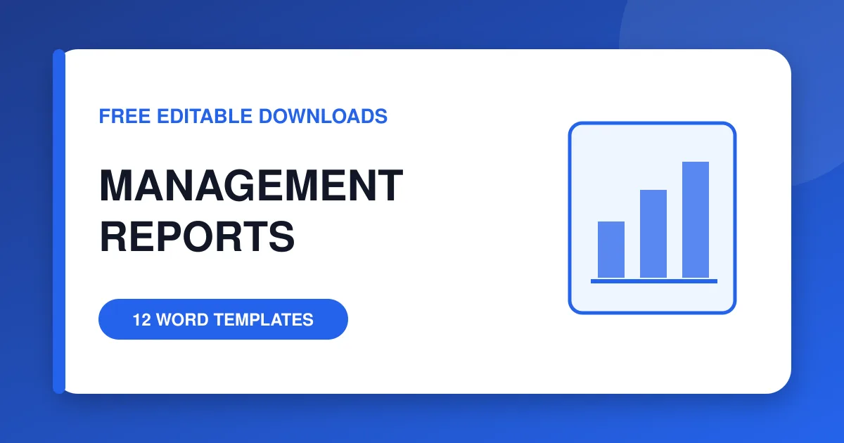 12 best management report templates in Microsoft Word